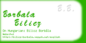 borbala bilicz business card