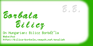 borbala bilicz business card